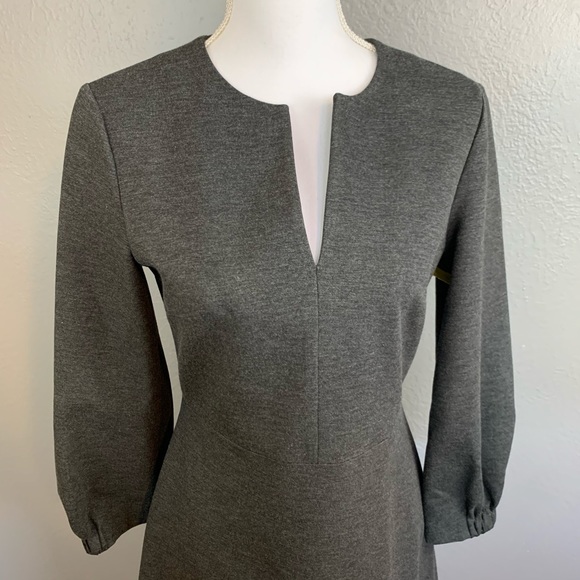 Tibi Bond Stretch Knit Puff Sleeve Dress - Picture 3 of 8